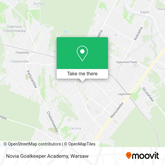 Novia Goalkeeper Academy map