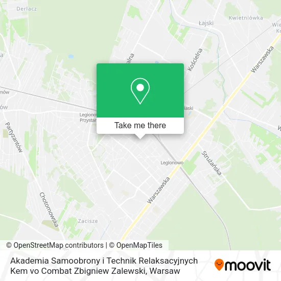 Akademia Samoobrony i Technik Relaksacyjnych Kem vo Combat Zbigniew Zalewski map