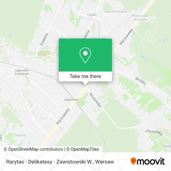 Rarytas - Delikatesy - Zawistowski W. map