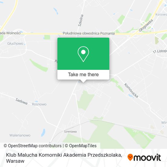 Klub Malucha Komorniki Akademia Przedszkolaka map