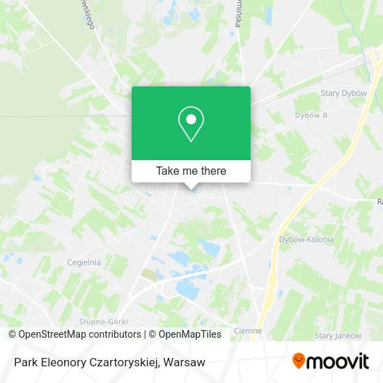Park Eleonory Czartoryskiej map
