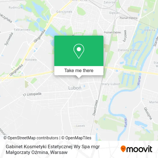 Gabinet Kosmetyki Estetycznej Wy Spa mgr Małgorzaty Oźmina map