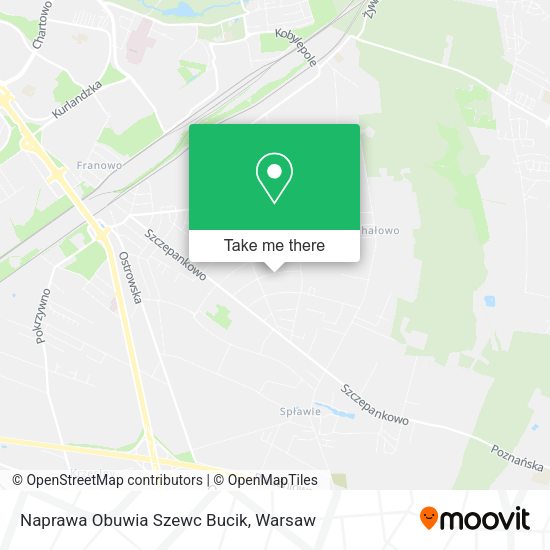 Naprawa Obuwia Szewc Bucik map