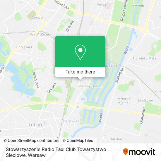 Stowarzyszenie Radio Taxi Club Towarzystwo Sieciowe map