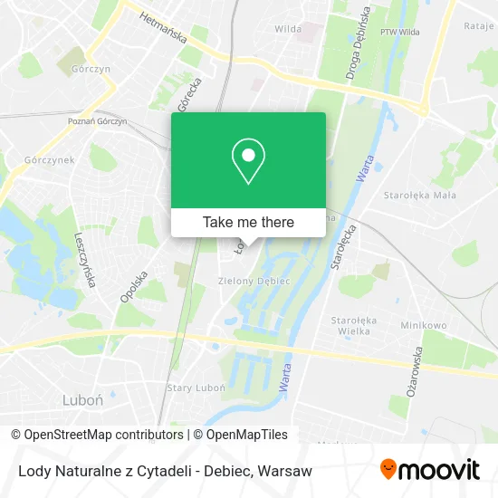 Lody Naturalne z Cytadeli - Debiec map