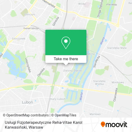 Usługi Fizjoterapeutyczne Reha-Vitae Karol Karwasiński map