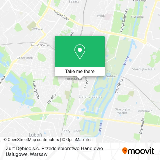 Zurt Dębiec s.c. Przedsiębiorstwo Handlowo Usługowe map
