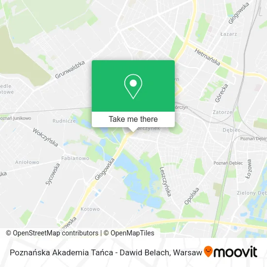 Poznańska Akademia Tańca - Dawid Belach map