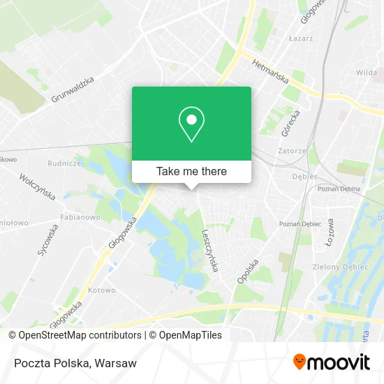 Poczta Polska map