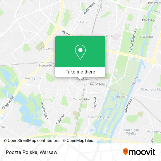 Poczta Polska map