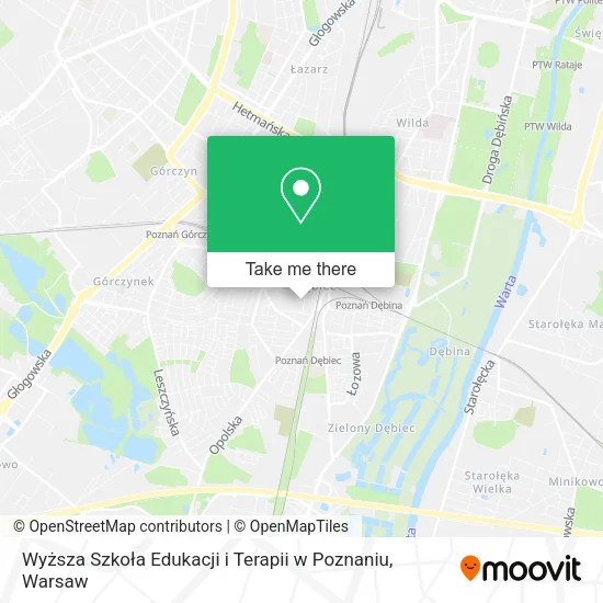 Wyższa Szkoła Edukacji i Terapii w Poznaniu map
