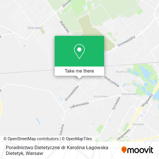 Poradnictwo Dietetyczne dr Karolina Łagowska Dietetyk map