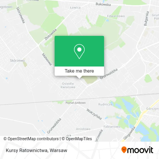Карта Kursy Ratownictwa