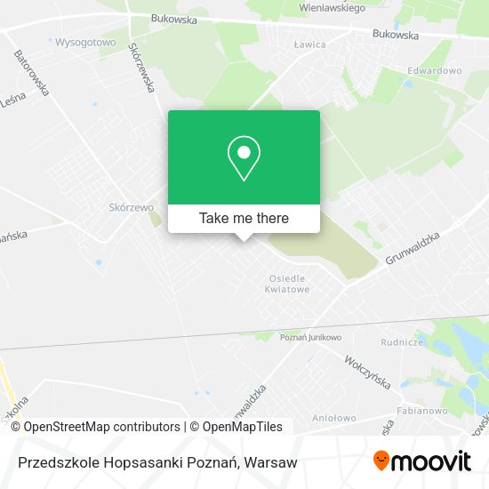 Карта Przedszkole Hopsasanki Poznań