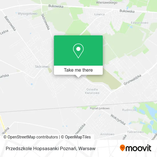 Карта Przedszkole Hopsasanki Poznań