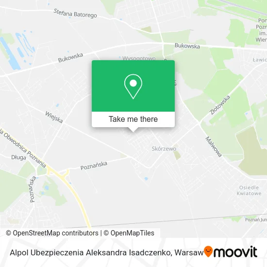 Alpol Ubezpieczenia Aleksandra Isadczenko map