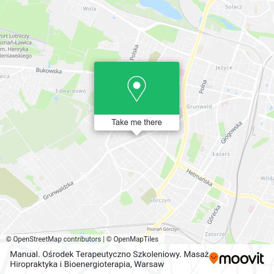 Manual. Ośrodek Terapeutyczno Szkoleniowy. Masaż Hiropraktyka i Bioenergioterapia map