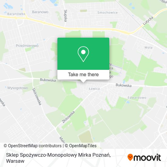 Sklep Spożywczo-Monopolowy Mirka Poznań map