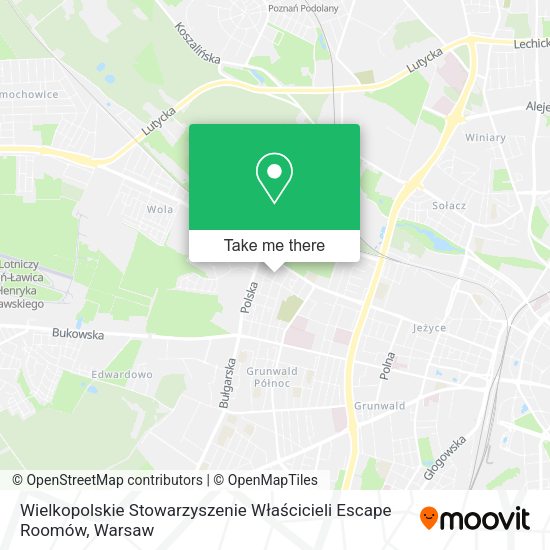 Wielkopolskie Stowarzyszenie Właścicieli Escape Roomów map