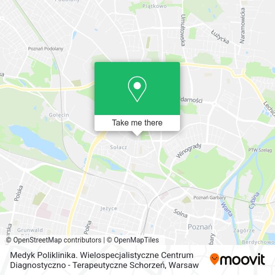 Medyk Poliklinika. Wielospecjalistyczne Centrum Diagnostyczno - Terapeutyczne Schorzeń map