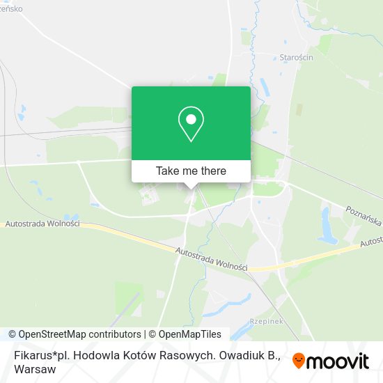 Fikarus*pl. Hodowla Kotów Rasowych. Owadiuk B. map