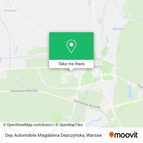 Dep Automobile Magdalena Depczyńska map