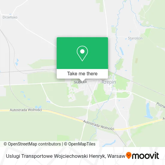 Карта Uslugi Transportowe Wojciechowski Henryk