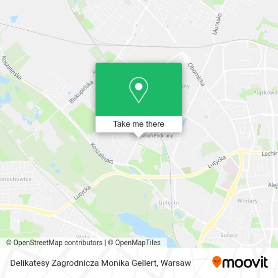 Delikatesy Zagrodnicza Monika Gellert map