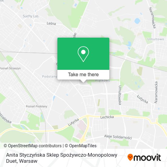 Anita Styczyńska Sklep Spożywczo-Monopolowy Duet map