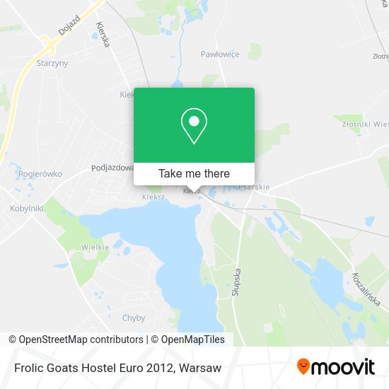 Frolic Goats Hostel Euro 2012 map