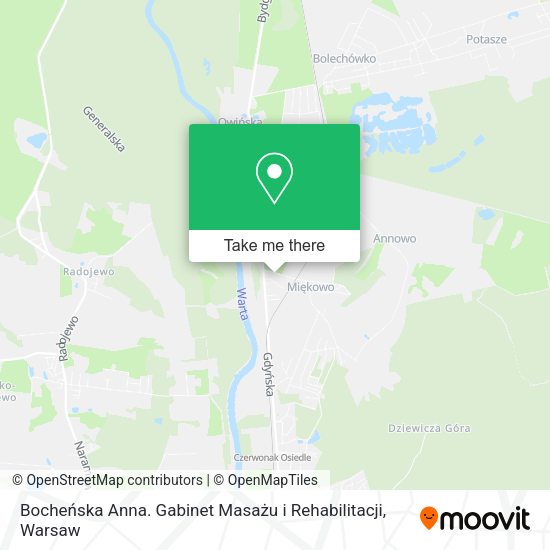 Bocheńska Anna. Gabinet Masażu i Rehabilitacji map