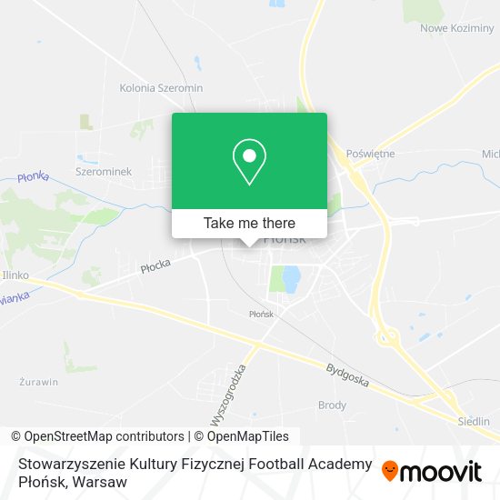 Stowarzyszenie Kultury Fizycznej Football Academy Płońsk map