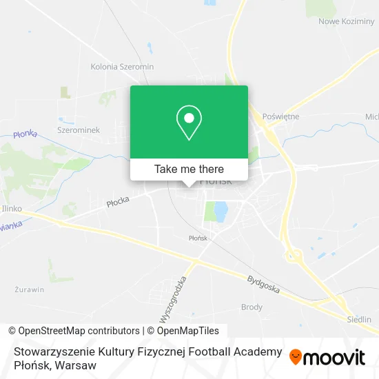 Stowarzyszenie Kultury Fizycznej Football Academy Płońsk map
