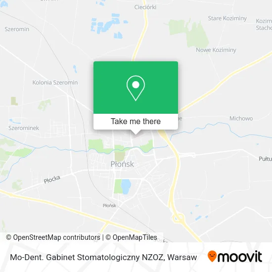 Карта Mo-Dent. Gabinet Stomatologiczny NZOZ