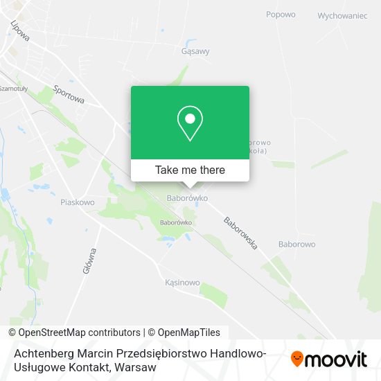 Achtenberg Marcin Przedsiębiorstwo Handlowo-Usługowe Kontakt map