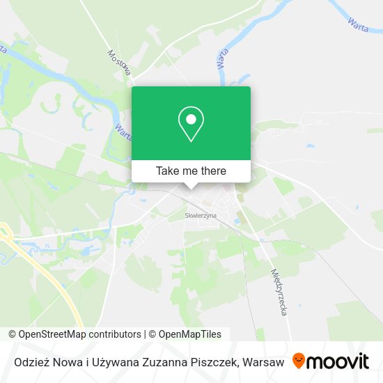 Odzież Nowa i Używana Zuzanna Piszczek map