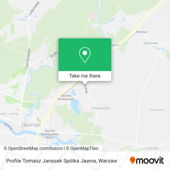 Profile Tomasz Janasek Spólka Jawna map