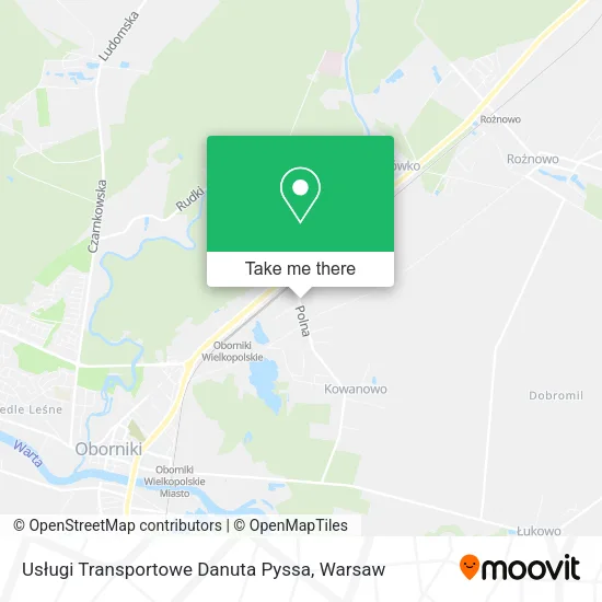 Карта Usługi Transportowe Danuta Pyssa