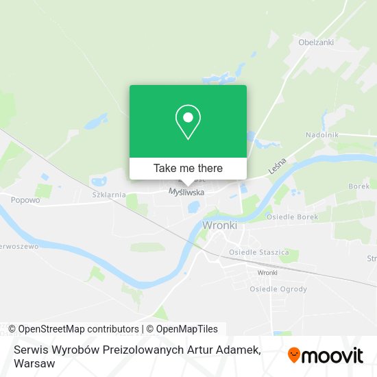 Serwis Wyrobów Preizolowanych Artur Adamek map