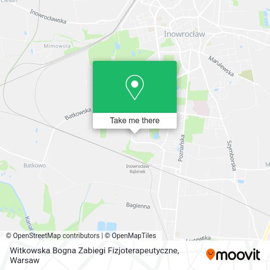 Witkowska Bogna Zabiegi Fizjoterapeutyczne map