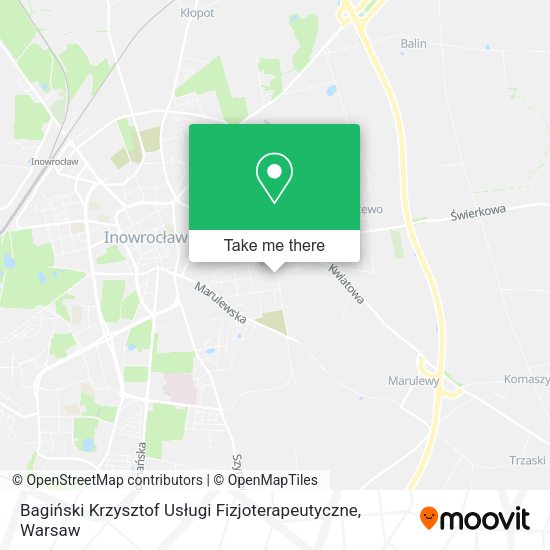 Bagiński Krzysztof Usługi Fizjoterapeutyczne map