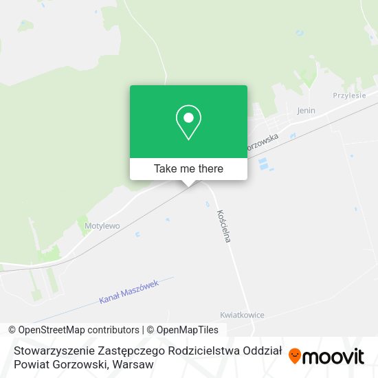 Stowarzyszenie Zastępczego Rodzicielstwa Oddział Powiat Gorzowski map