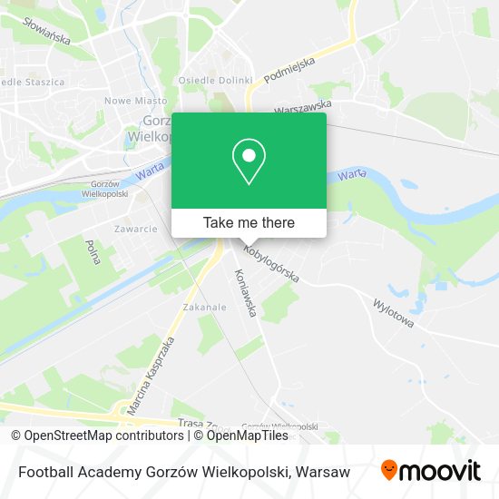 Карта Football Academy Gorzów Wielkopolski