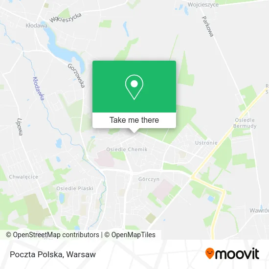 Карта Poczta Polska