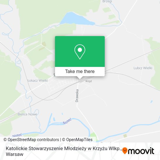 Katolickie Stowarzyszenie Młodzieży w Krzyżu Wlkp. map