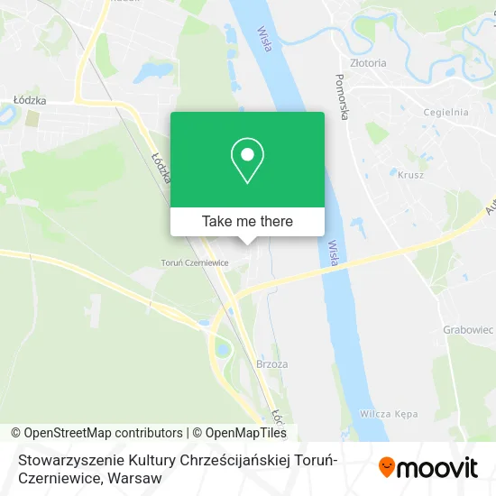 Карта Stowarzyszenie Kultury Chrześcijańskiej Toruń-Czerniewice
