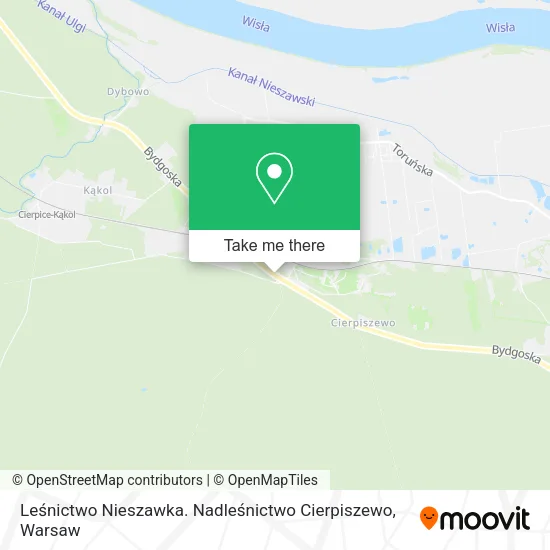 Карта Leśnictwo Nieszawka. Nadleśnictwo Cierpiszewo