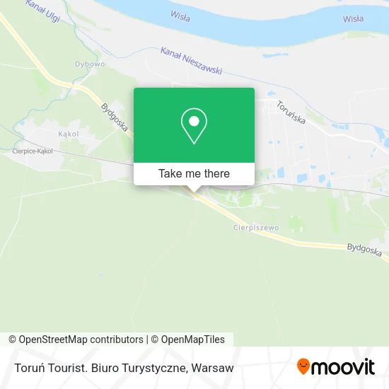 Карта Toruń Tourist. Biuro Turystyczne