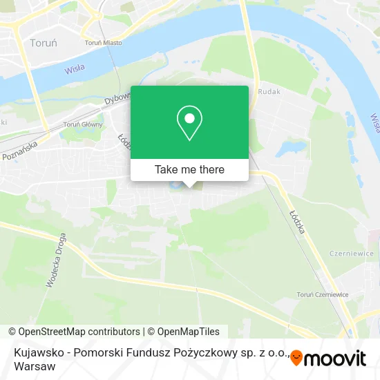 Карта Kujawsko - Pomorski Fundusz Pożyczkowy sp. z o.o.