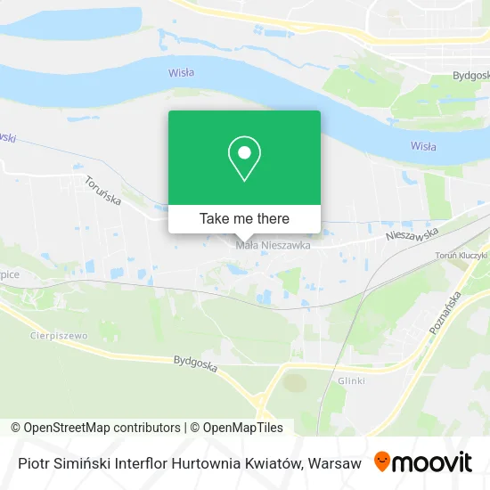 Карта Piotr Simiński Interflor Hurtownia Kwiatów